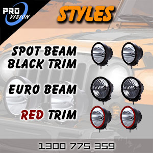 DR9000 HID Spot Lights Beam Styles